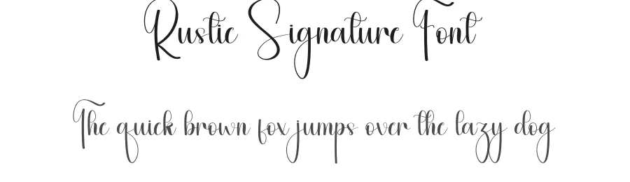 Rustic Signature Font by andikastudio — Script Handwritten Font