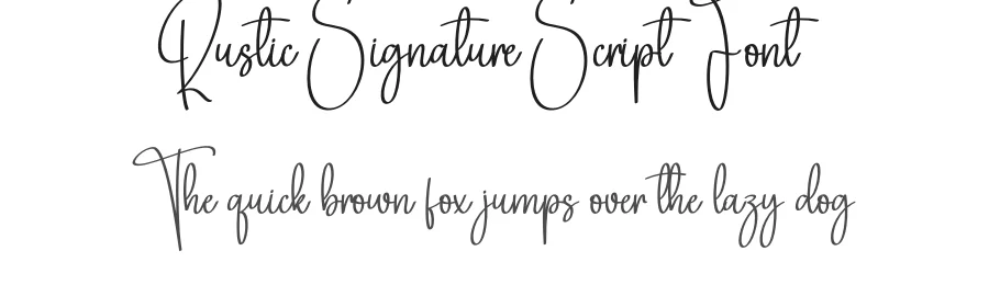 Rustic Signature Script Font by creativeletter — Script Handwritten Font