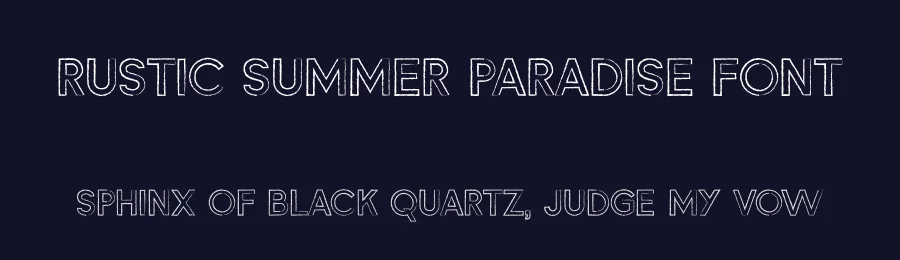 Rustic Summer Paradise Font by Silver Stag — Sans Serif Font — thumbnail 2
