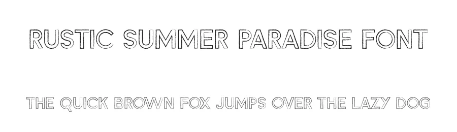 Rustic Summer Paradise Font by Silver Stag — Sans Serif Font