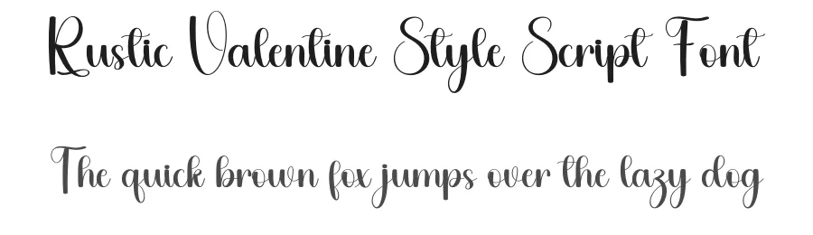 Rustic Valentine Style Script Font by freshtypeink — Script Handwritten Font