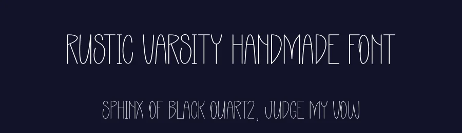Rustic Varsity Handmade Font by andikastudio — Display Font — thumbnail 2