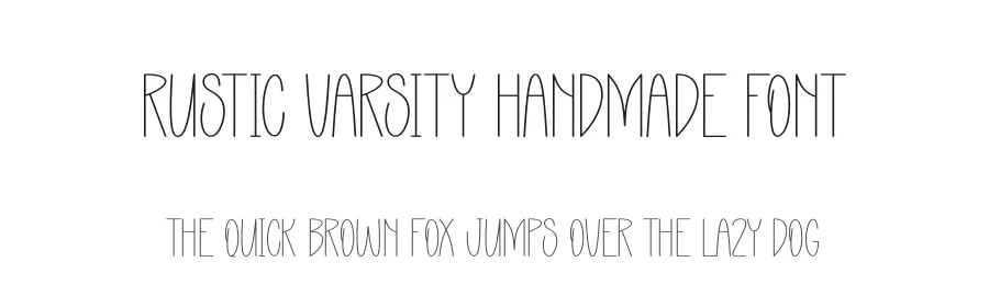 Rustic Varsity Handmade Font by andikastudio — Display Font