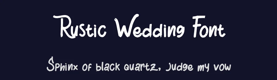 Rustic Wedding Font by Vitalii — Display Font — thumbnail 2
