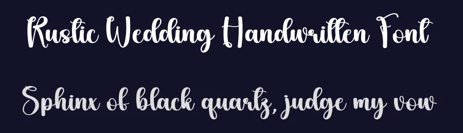 Rustic Wedding Handwritten Font by creativeletter — Script Handwritten Font — thumbnail 2
