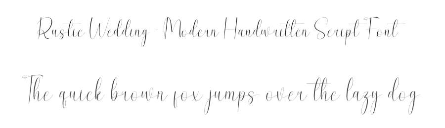 Rustic Wedding – Modern Handwritten Script Font by andikastudio — Script Handwritten Font