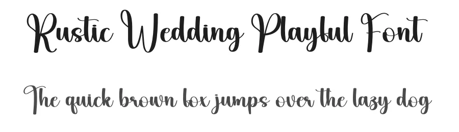 Rustic Wedding Playful Font by creativeletter — Script Handwritten Font