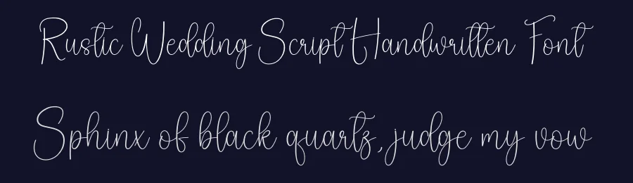 Rustic Wedding Script Handwritten Font by creativeletter — Script Handwritten Font — thumbnail 2