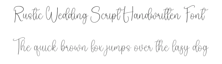 Rustic Wedding Script Handwritten Font by creativeletter — Script Handwritten Font