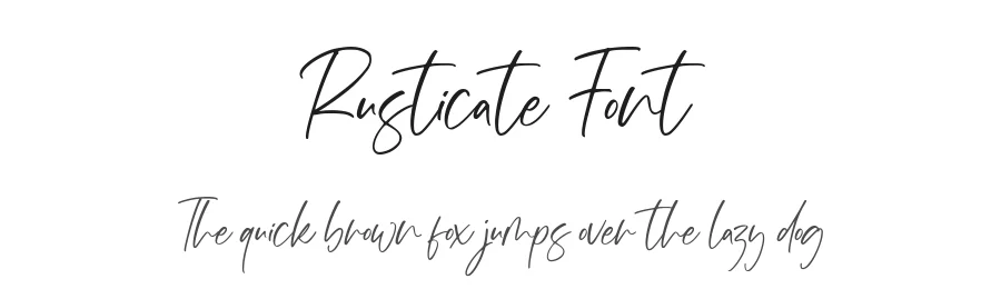 Rusticate Font by AesthericaStudio โ Script Handwritten Font