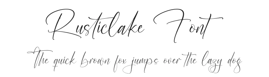 Rusticlake Font by letterfabric — Script Handwritten Font