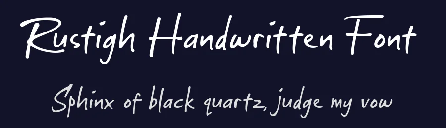 Rustigh Handwritten Font by Ketapel — Script Handwritten Font — thumbnail 2