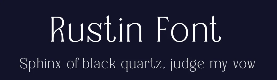 Rustin Font by Rismatype — Display Font — thumbnail 2