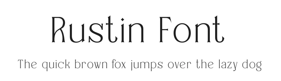 Rustin Font by Rismatype — Display Font