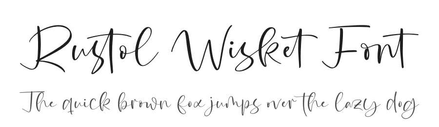 Rustol Wisket Font by stylishtype.co — Script Handwritten Font