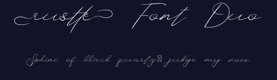 Rustte Font Duo by CalligraphyFonts.net — Script Handwritten Font — thumbnail 2