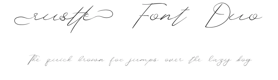 Rustte Font Duo by CalligraphyFonts.net — Script Handwritten Font