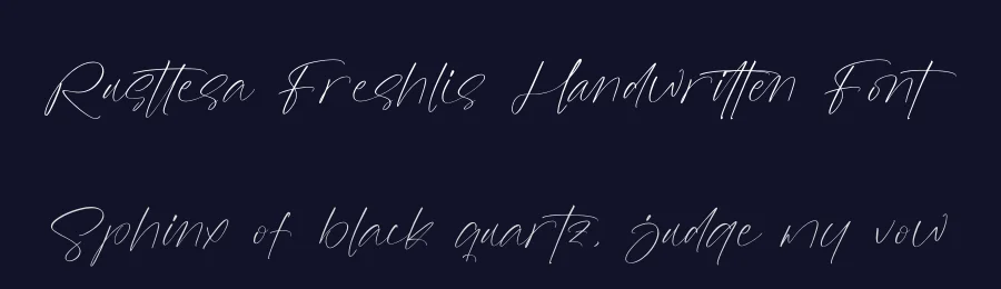 Rusttesa Freshlis Handwritten Font by Operatype.Co — Script Handwritten Font — thumbnail 2