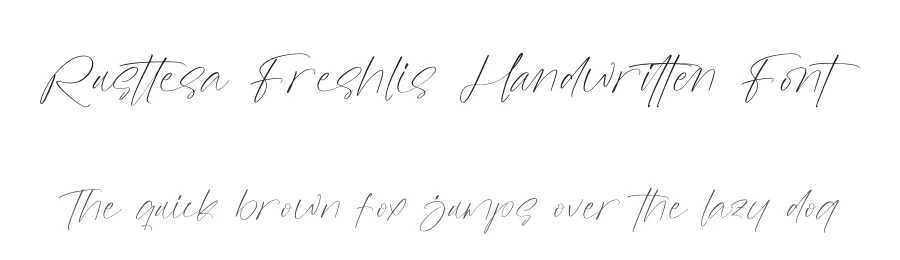 Rusttesa Freshlis Handwritten Font by Operatype.Co — Script Handwritten Font