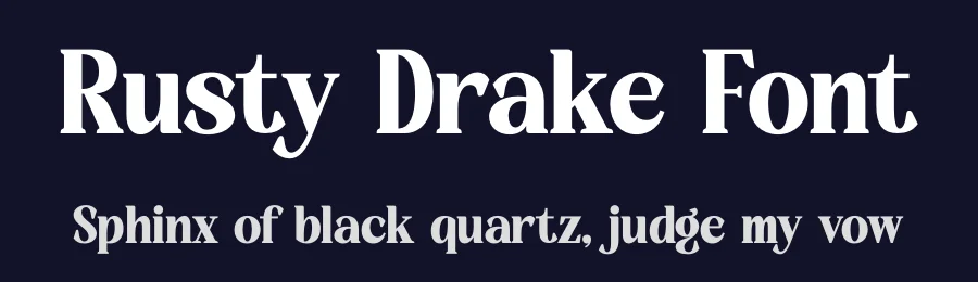 Rusty Drake Font by timelesstype.co — Display Font — thumbnail 2