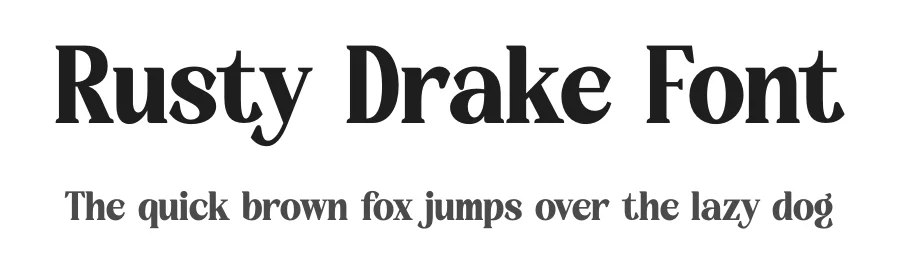 Rusty Drake Font by timelesstype.co — Display Font