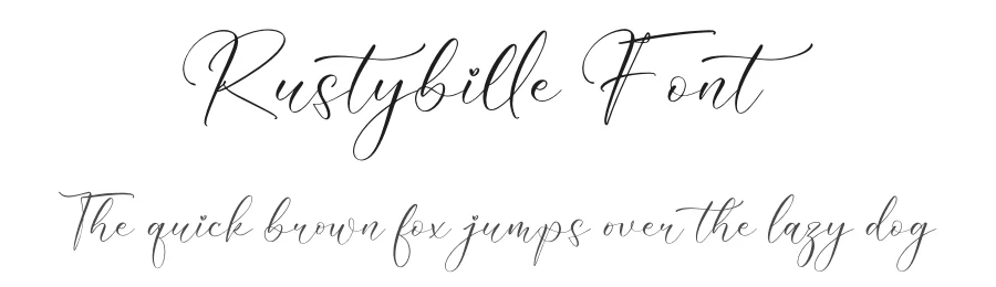 Rustybille Font by letterfabric — Script Handwritten Font