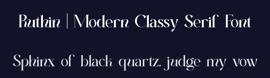 Ruthin || Modern Classy Serif Font by ErmediaStudio — Display Font — thumbnail 2