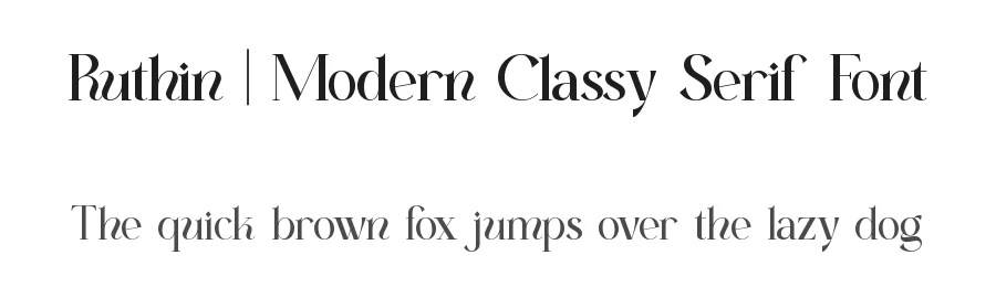 Ruthin || Modern Classy Serif Font by ErmediaStudio — Display Font