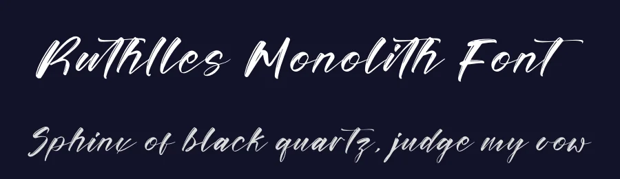Ruthlles Monolith Font by letterenastudios — Script Handwritten Font — thumbnail 2
