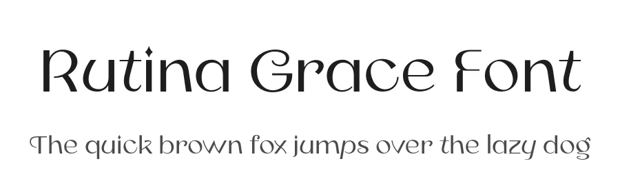 Rutina Grace Font by YUKITA CREATIVE — Sans Serif Font