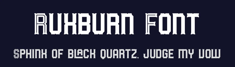 Ruxburn Font by mooneseye666 — Display Font — thumbnail 2