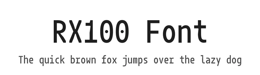 RX100 Font by Indian Type Foundry β Display Font