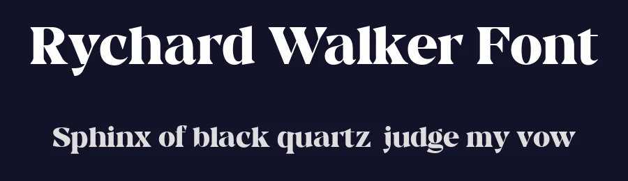 Rychard Walker Font by pentagonistudio — Serif Font — thumbnail 2
