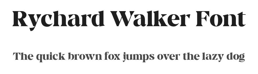 Rychard Walker Font by pentagonistudio — Serif Font