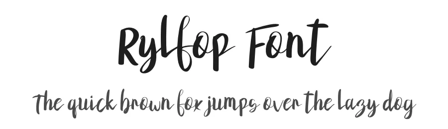 Rylfop Font by khalwastudio — Script Handwritten Font