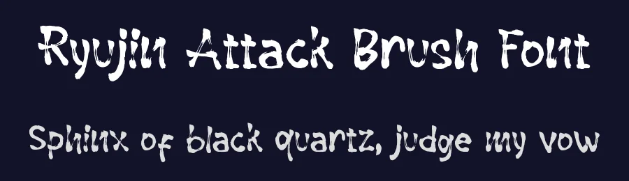 Ryujin Attack Brush Font by jetsmax — Script Handwritten Font — thumbnail 2