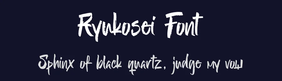 Ryukosei Font by Aksapix_Type — Script Handwritten Font — thumbnail 2