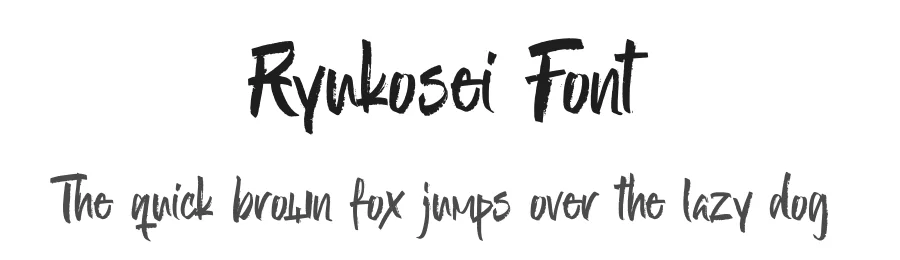 Ryukosei Font by Aksapix_Type β Script Handwritten Font