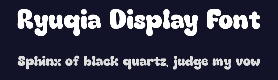 Ryuqia Display Font by RYUTYPE — Display Font — thumbnail 2