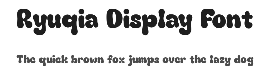 Ryuqia Display Font by RYUTYPE — Display Font