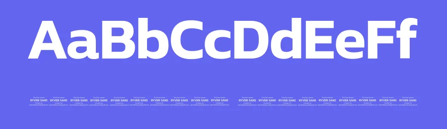 Ryver Sans Font by Ryan Rivaldo Vierra — Sans Serif Font — thumbnail 3