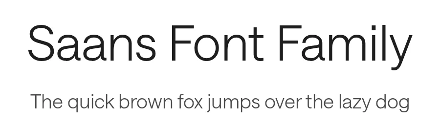 Saans Font Family by Martin Vácha — Sans Serif Font