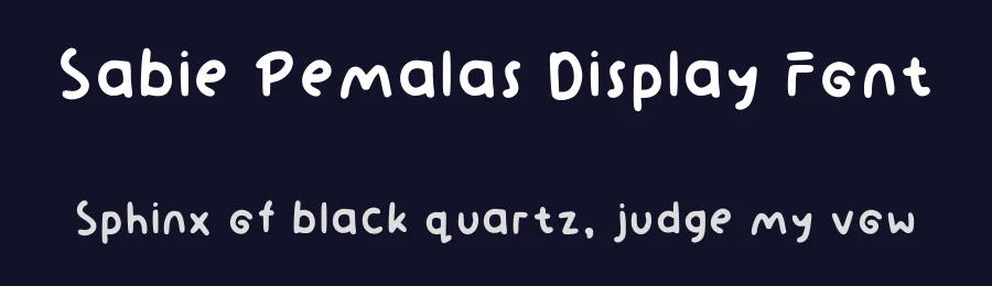 Sabie Pemalas Display Font by theadorableink — Script Handwritten Font — thumbnail 2