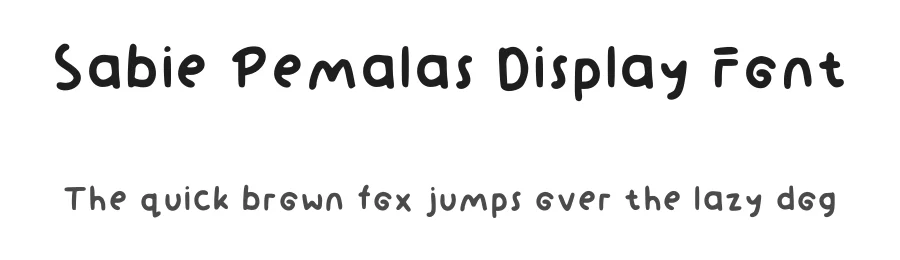 Sabie Pemalas Display Font by theadorableink — Script Handwritten Font