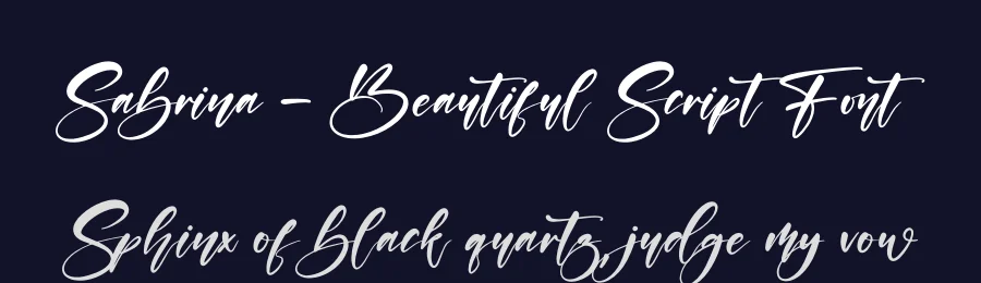 Sabrina – Beautiful Script Font by afterpaper — Script Handwritten Font — thumbnail 2