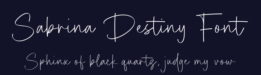 Sabrina Destiny Font by Timur type — Script Handwritten Font — thumbnail 2