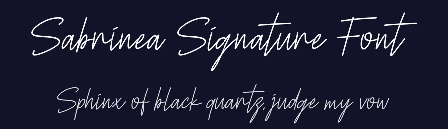 Sabrinea Signature Font by Funtype — Serif Font — thumbnail 2