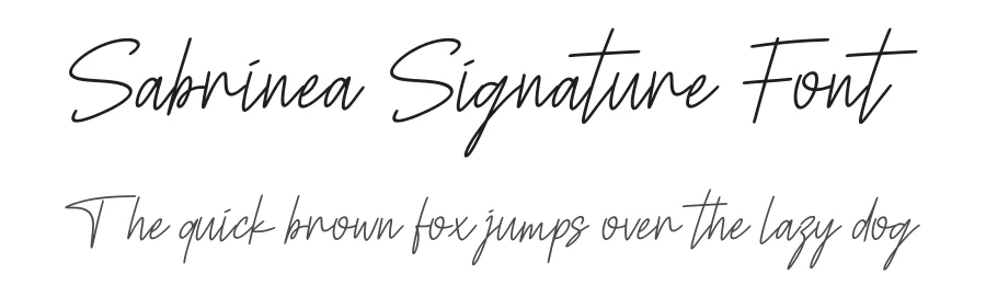 Sabrinea Signature Font by Funtype — Serif Font