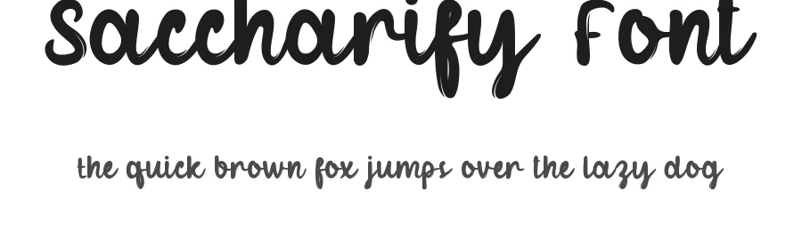 Saccharify Font by VinType — Script Handwritten Font
