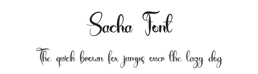 Sacha Font by fahmistudio99 β Script Handwritten Font